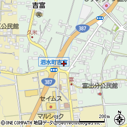 熊本県菊池市泗水町吉富2522周辺の地図