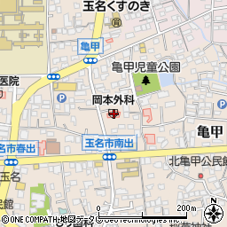 熊本県玉名市亀甲248周辺の地図