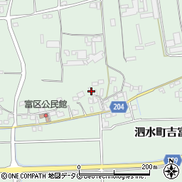 熊本県菊池市泗水町吉富2051周辺の地図