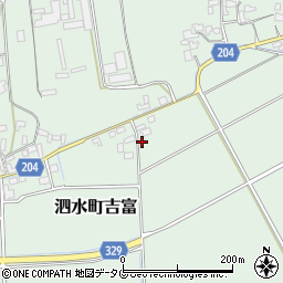 熊本県菊池市泗水町吉富890周辺の地図