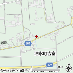 熊本県菊池市泗水町吉富2039周辺の地図