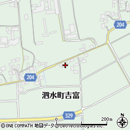 熊本県菊池市泗水町吉富531周辺の地図