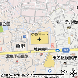 サンキューカット　ゆめタウン玉名店周辺の地図