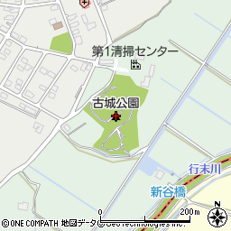 古城公園周辺の地図