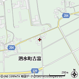 熊本県菊池市泗水町吉富894周辺の地図