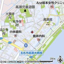 熊本県玉名市高瀬228周辺の地図