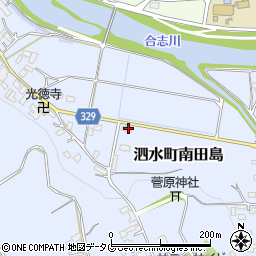 熊本県菊池市泗水町南田島596-1周辺の地図
