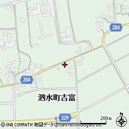 熊本県菊池市泗水町吉富537周辺の地図