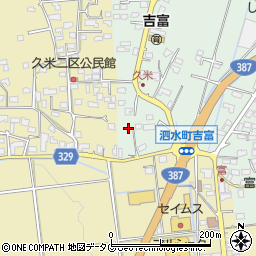 熊本県菊池市泗水町吉富2671周辺の地図