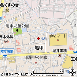 熊本県玉名市亀甲224周辺の地図