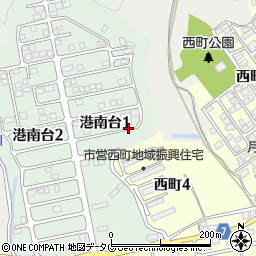 〒788-0027 高知県宿毛市港南台の地図