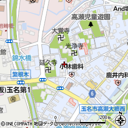 熊本県玉名市高瀬371周辺の地図