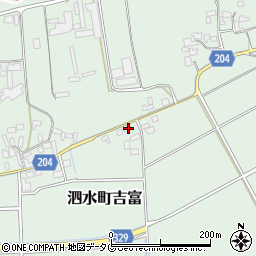 熊本県菊池市泗水町吉富538周辺の地図