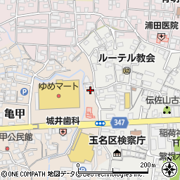 熊本県玉名市亀甲117周辺の地図