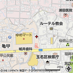 熊本県玉名市亀甲117周辺の地図