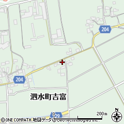 熊本県菊池市泗水町吉富891周辺の地図