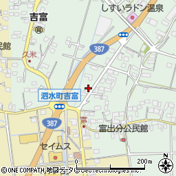 熊本県菊池市泗水町吉富2518周辺の地図