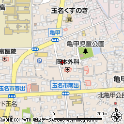 熊本県玉名市亀甲249周辺の地図