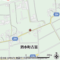 熊本県菊池市泗水町吉富533周辺の地図