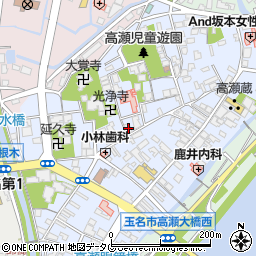 熊本県玉名市高瀬315周辺の地図