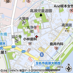 熊本県玉名市高瀬315周辺の地図