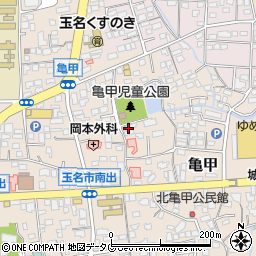 熊本県玉名市亀甲238周辺の地図