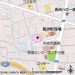 長洲町図書館周辺の地図