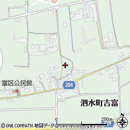 熊本県菊池市泗水町吉富2047周辺の地図