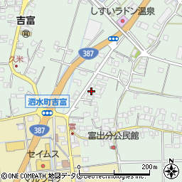 熊本県菊池市泗水町吉富2510周辺の地図