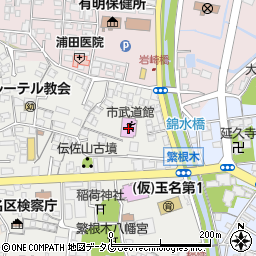 市武道館周辺の地図