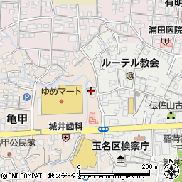 熊本県玉名市亀甲118周辺の地図