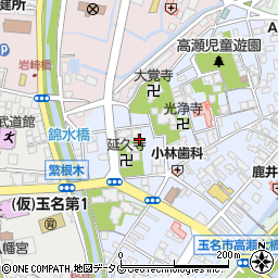 熊本県玉名市高瀬364周辺の地図