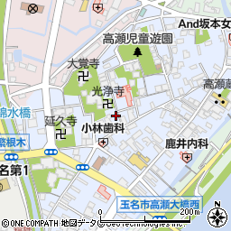 熊本県玉名市高瀬311周辺の地図