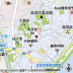 熊本県玉名市高瀬314周辺の地図