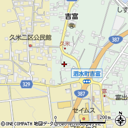 熊本県菊池市泗水町吉富2664周辺の地図