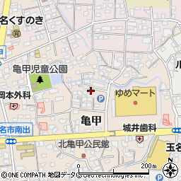 熊本県玉名市亀甲224-1周辺の地図