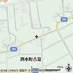 熊本県菊池市泗水町吉富536周辺の地図