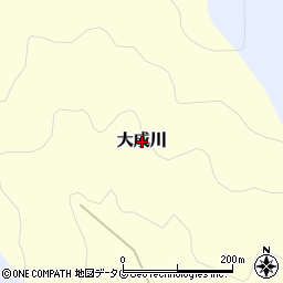 愛媛県南宇和郡愛南町大成川周辺の地図
