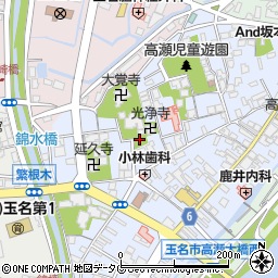 熊本県玉名市高瀬370周辺の地図