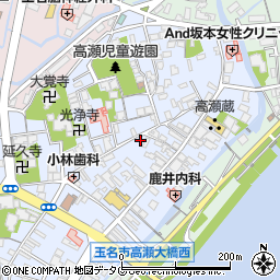 熊本県玉名市高瀬175周辺の地図