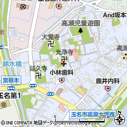熊本県玉名市高瀬310周辺の地図