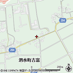 熊本県菊池市泗水町吉富540周辺の地図