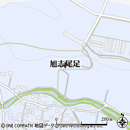 熊本県菊池市旭志尾足周辺の地図