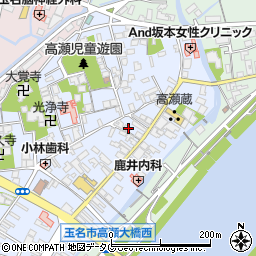 熊本県玉名市高瀬134周辺の地図