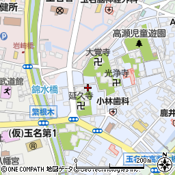 熊本県玉名市高瀬361周辺の地図