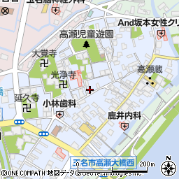 熊本県玉名市高瀬180周辺の地図