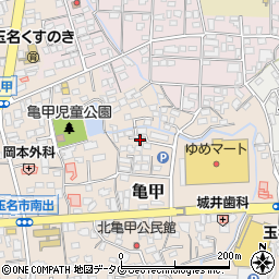 熊本県玉名市亀甲227周辺の地図