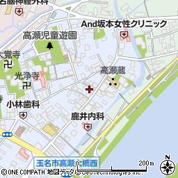 熊本県玉名市高瀬140周辺の地図