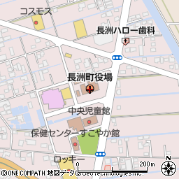 熊本県玉名郡長洲町周辺の地図