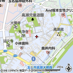 熊本県玉名市高瀬326周辺の地図